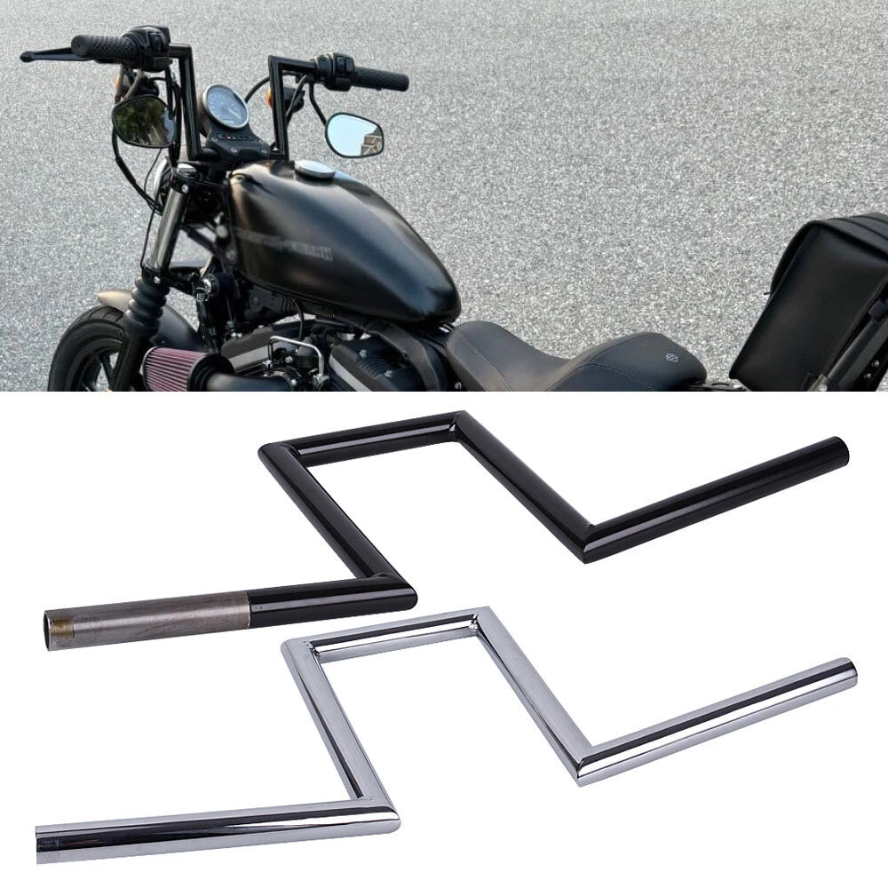 10.5'' Rise Z Bar Ape Hanger HandleBars for Harley FLST FXST (1984–2024)