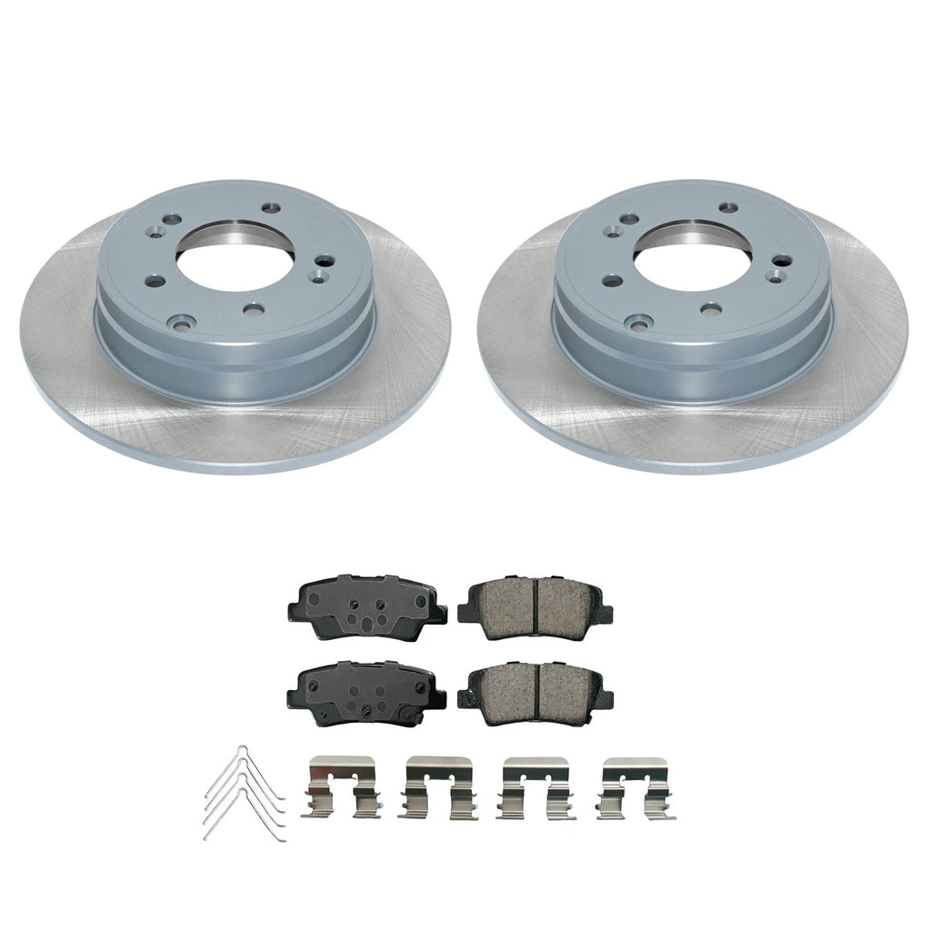 DuraGo Rear Rotors & Akebono ProACT Ceramic Brake Pads for Sonata, Optima (2011–2015)