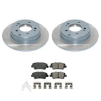 DuraGo Rear Rotors & Akebono ProACT Ceramic Brake Pads for Sonata, Optima (2011–2015)