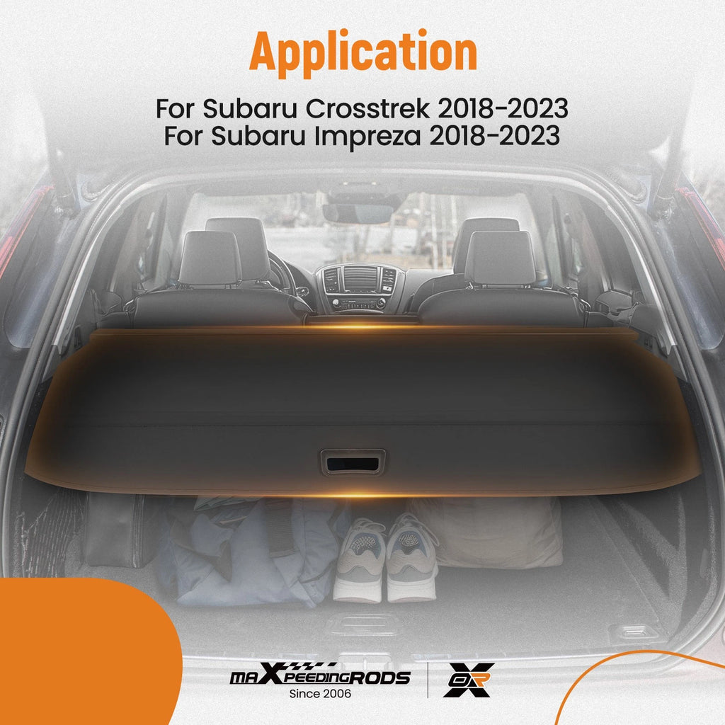Parcel Shelf Cargo Cover for Subaru Crosstrek Impreza (2018–2023) Retractable
