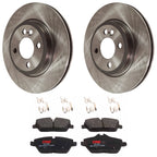 Set of 2 Brake Disc and Pad Kits for Mini Cooper