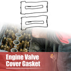 Set of 2 Engine Valve Cover Gaskets for BMW 540i (1997–2003) 11129069872 11129069871