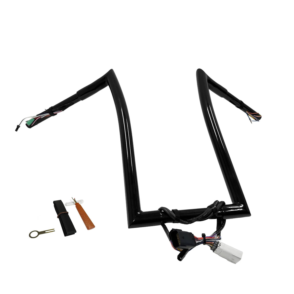 12" Prewired Ape Hanger Handlebar 1.25" for Harley Road Glide (2008–2013)