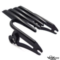 Black Skull Detachable Stealth Luggage Rack for Harley Touring (1997–2008)
