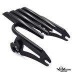 Black Skull Detachable Stealth Luggage Rack for Harley Touring (1997–2008)