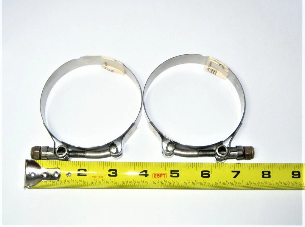 2X T-Bolt Exhaust Intake Hose Clamps for Marine Industrial Engine (300110300)