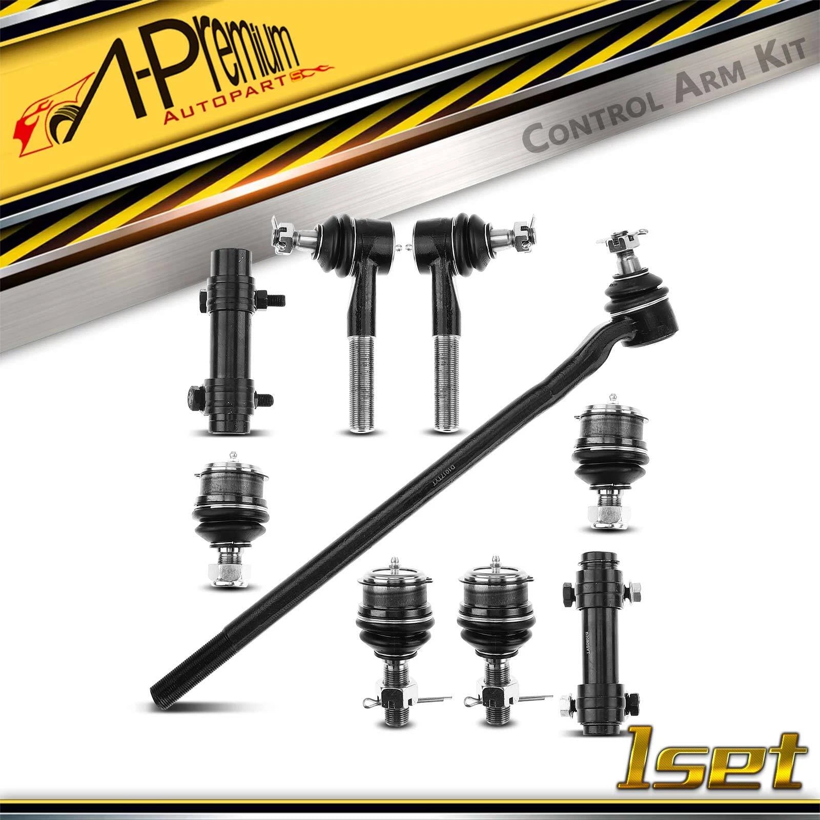 9x Tie Rod Ends & Ball Joints for Ford F-150 F-250 (1980–1996)