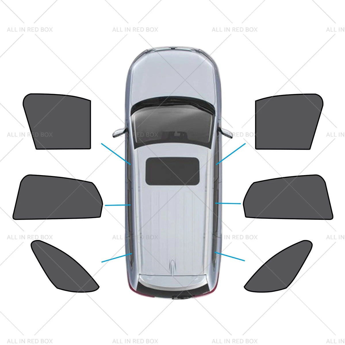 6X Magnetic Car Window Sun Shades for Mazda CX-3 (2015–Current)