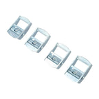 Set of 4 Zinc Alloy Buckles for Tie-Down Cargo Strap Tensioner