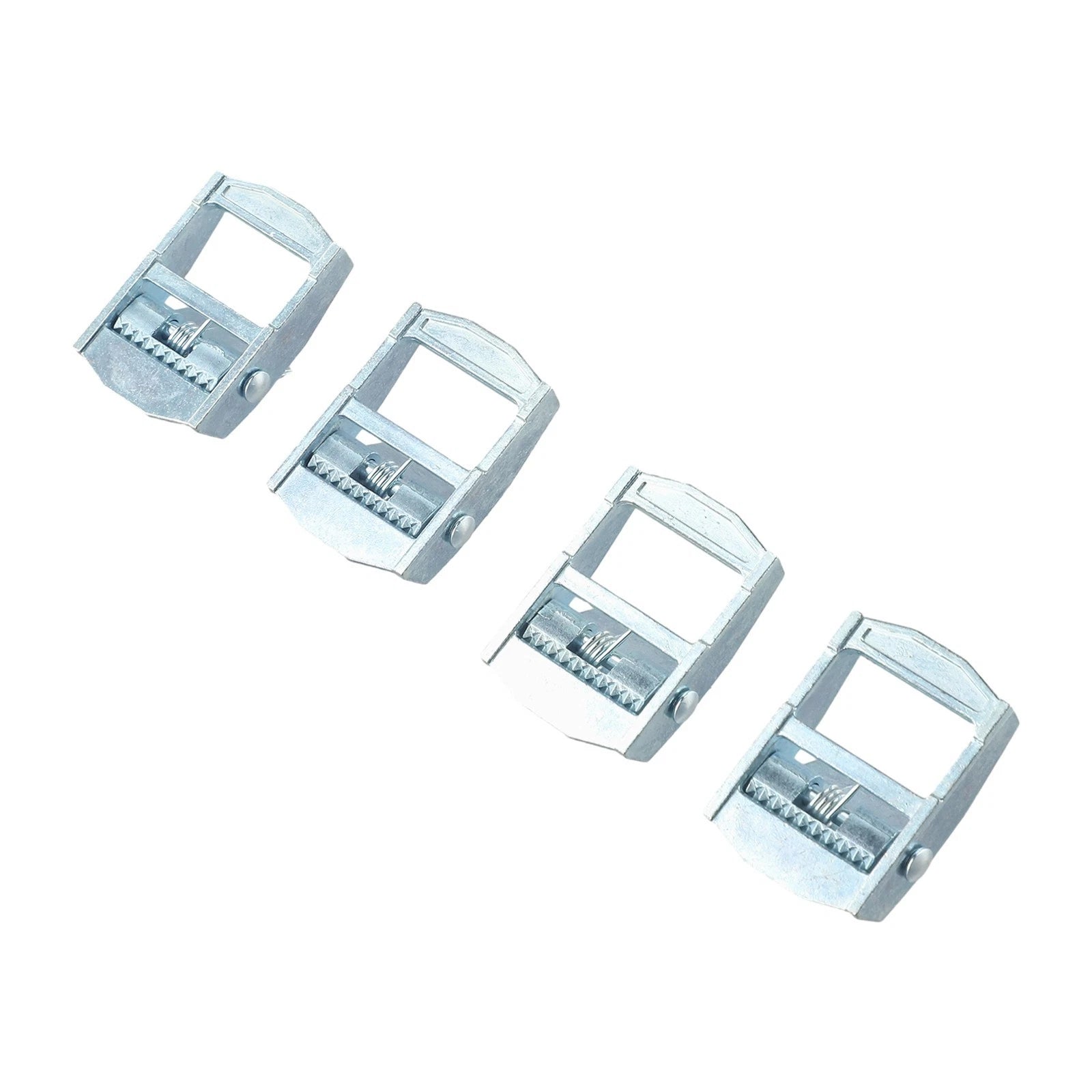 Set of 4 Zinc Alloy Buckles for Tie-Down Cargo Strap Tensioner