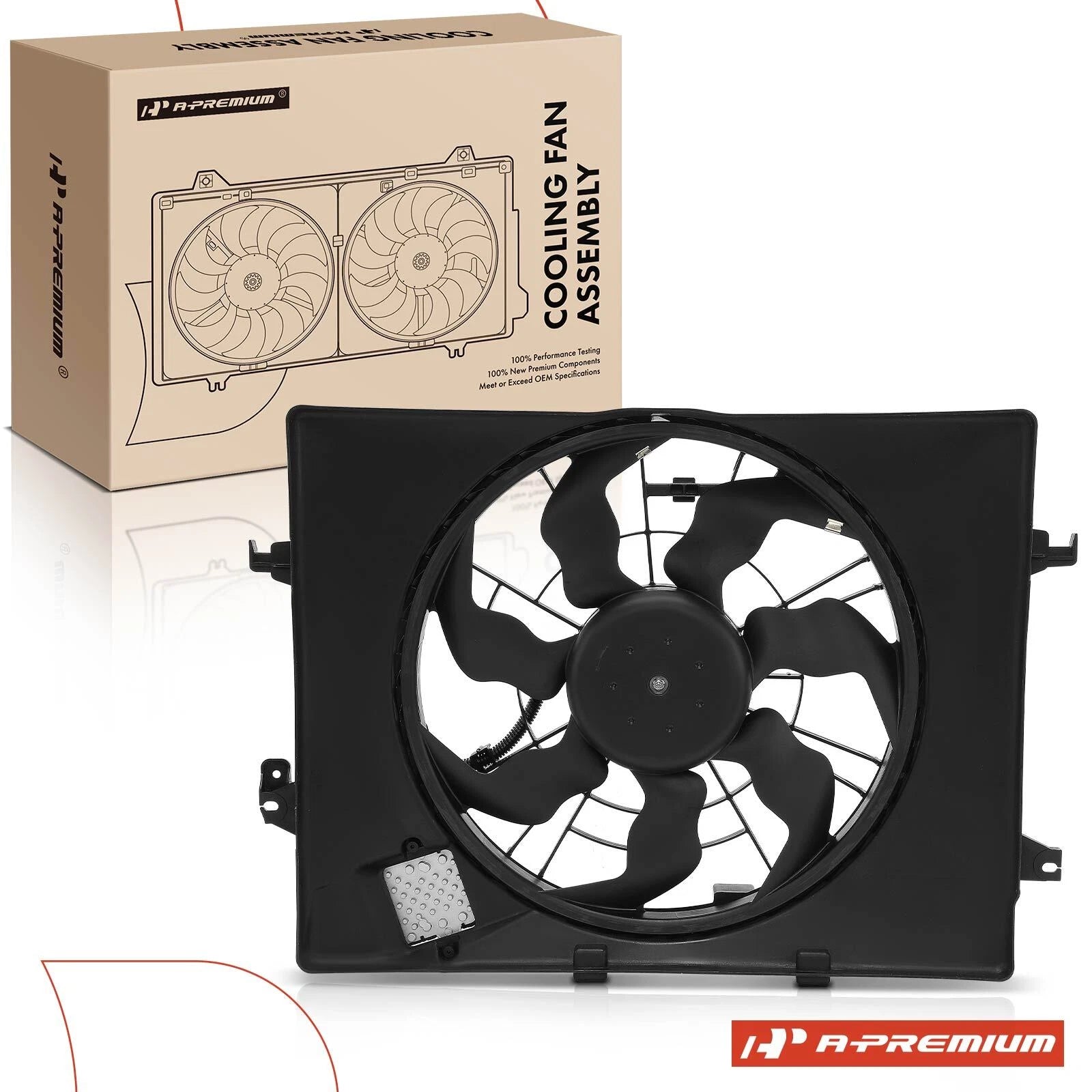 Cooling Fan Assembly for Hyundai Sonata (2011–2015) Kia Optima (2014–2016)