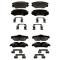 Set of 4 Bosch Quietcast Ceramic Disc Brake Pads for Caprice (2011–2017)