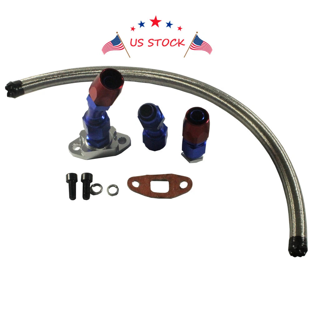 Oil Return Drain Line Kit for Turbo Charger (17")