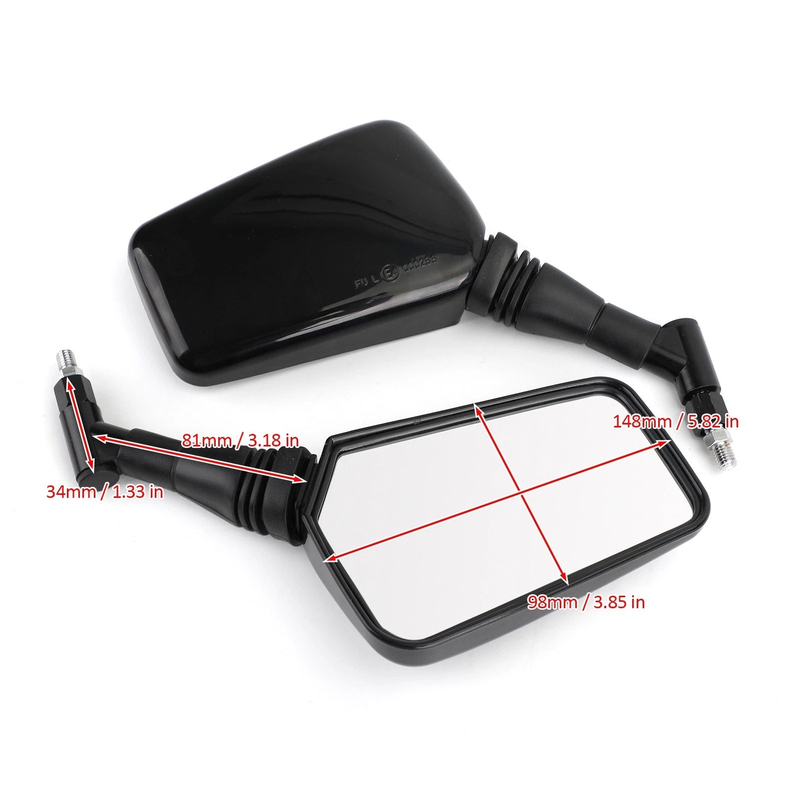 Pair of Mirrors for Motorcycle (8MM 10MM)