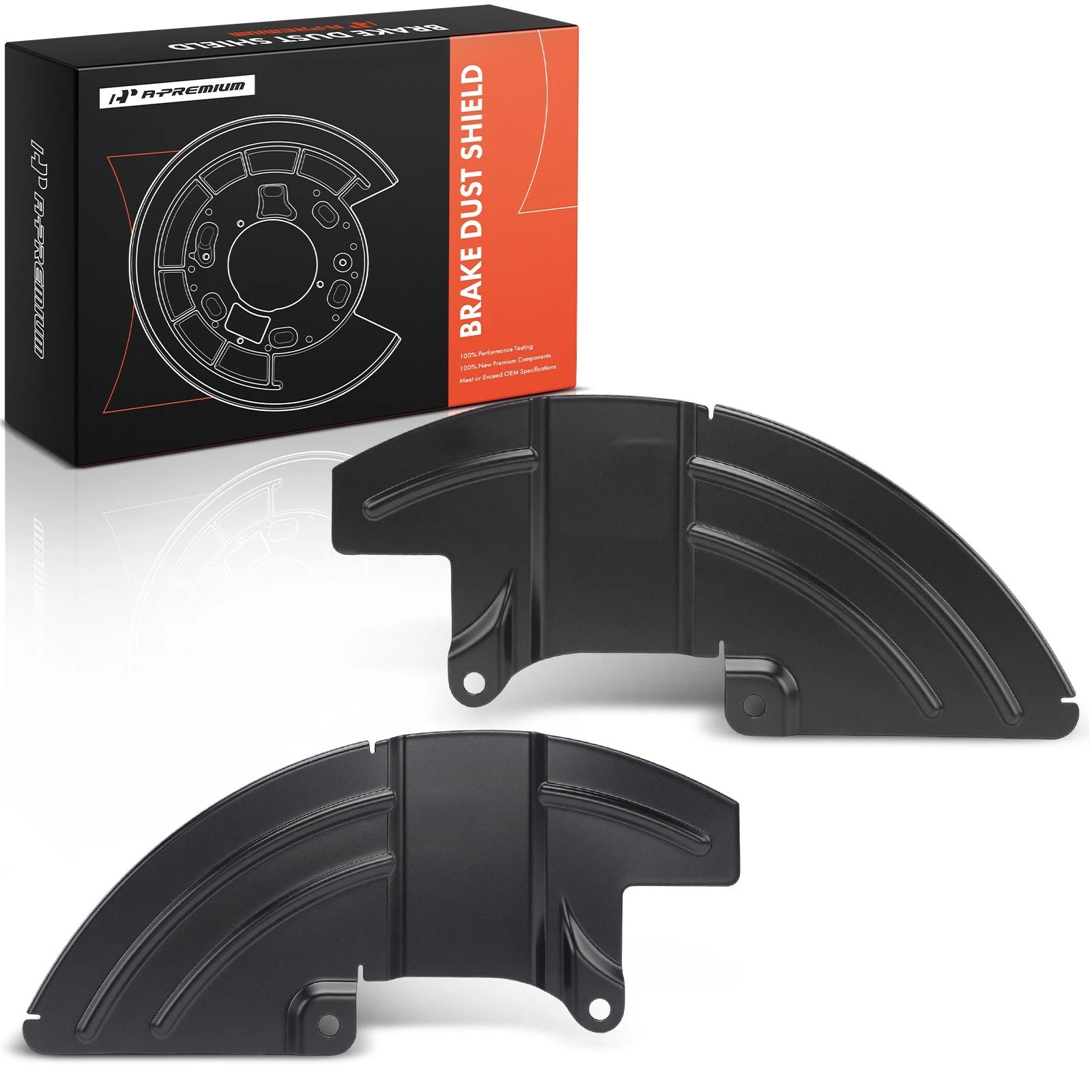 2X Front Brake Dust Shields for Ford Mustang Shelby GT350 GT500 (2015–2022)