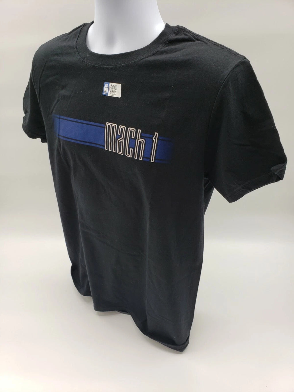 Ford Mustang Mach 1 Licensed T-Shirt Black Blue Stripe for Ford (2003–2004)