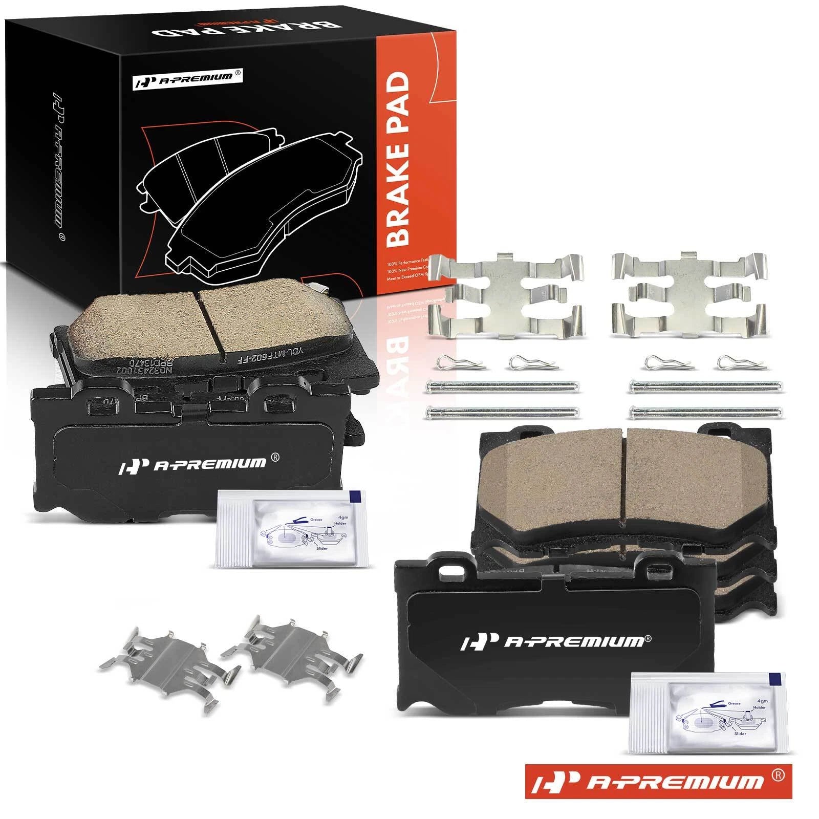8x Ceramic Brake Pads for Nissan 370Z (2009–2020) INFINITI Q50