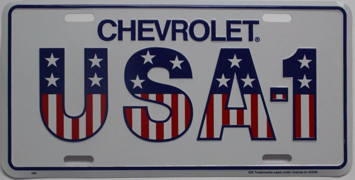 License Plate Tag for Chevy Truck (4 Door Reg Cab 4x4)