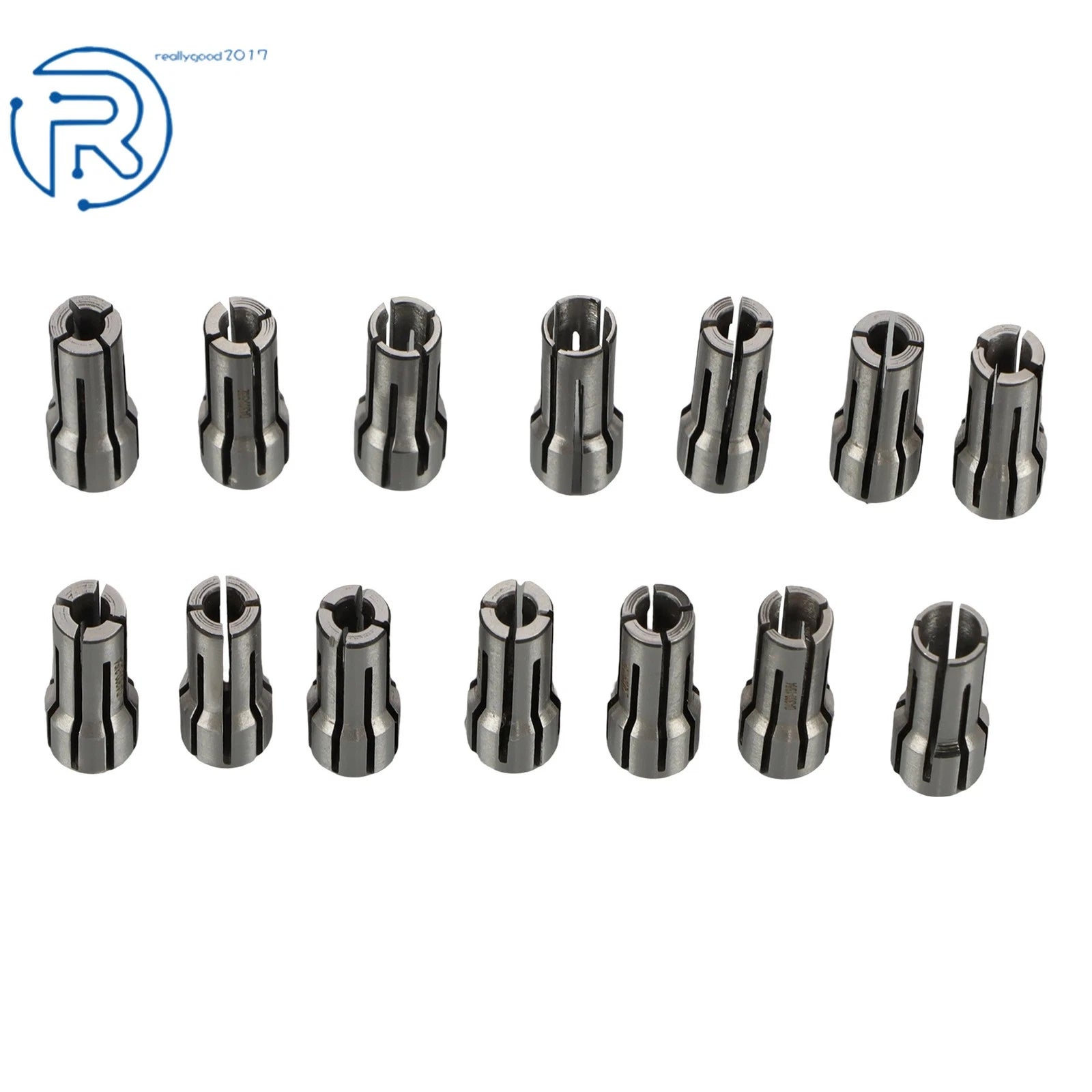 Set of 14 Precision Double Angle CNC Chuck Collets for DA300