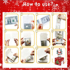 Christmas Money Box & Cash Pull Transparent Bags for Kids Adults