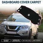 Dashboard Dash Cover Mat for Nissan Elgrand E52 (2010–2024) Black Red Set