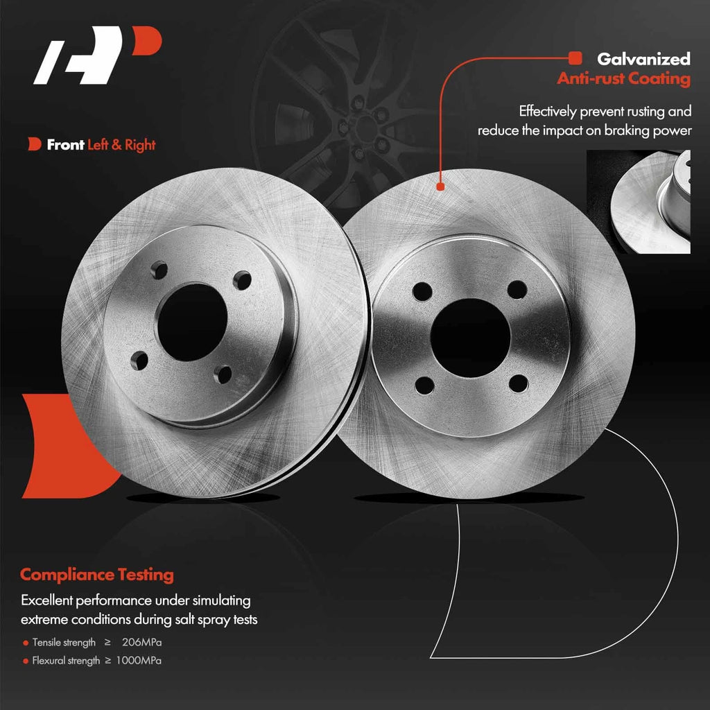 Front Disc Brake Rotors for Chevy Cobalt Pontiac G5 Saturn Ion (2005–2010)