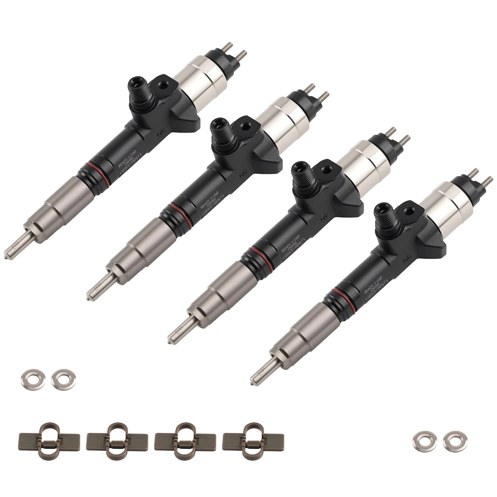 Set of 4 Diesel Fuel Injectors for Kubota M4N-071HD12 M4N-071HDC12 1J500-53052