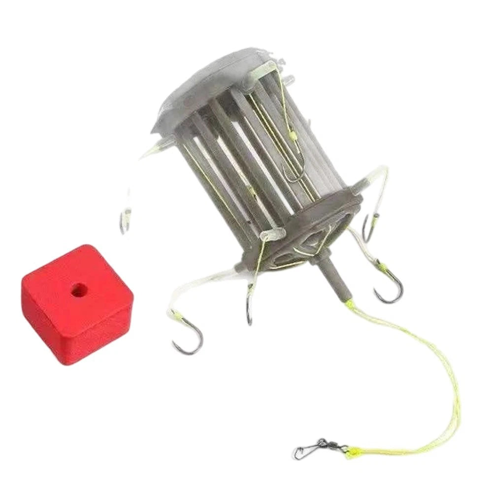8-Hook Bait Cage Feeder for Carp (Carp, Crucian Carp, Bighead Carp)