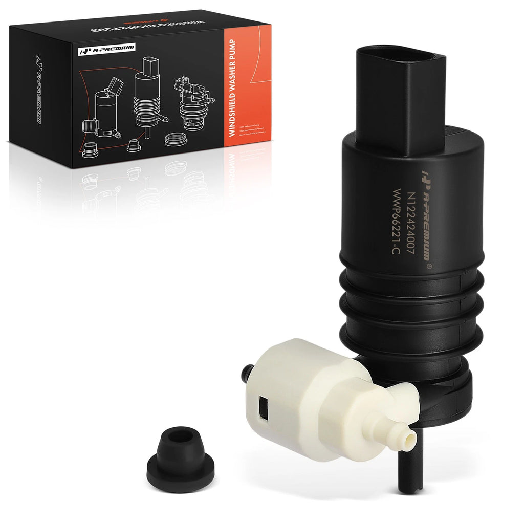 Windshield Washer Pump with Rubber Grommet for Volkswagen Jetta 
