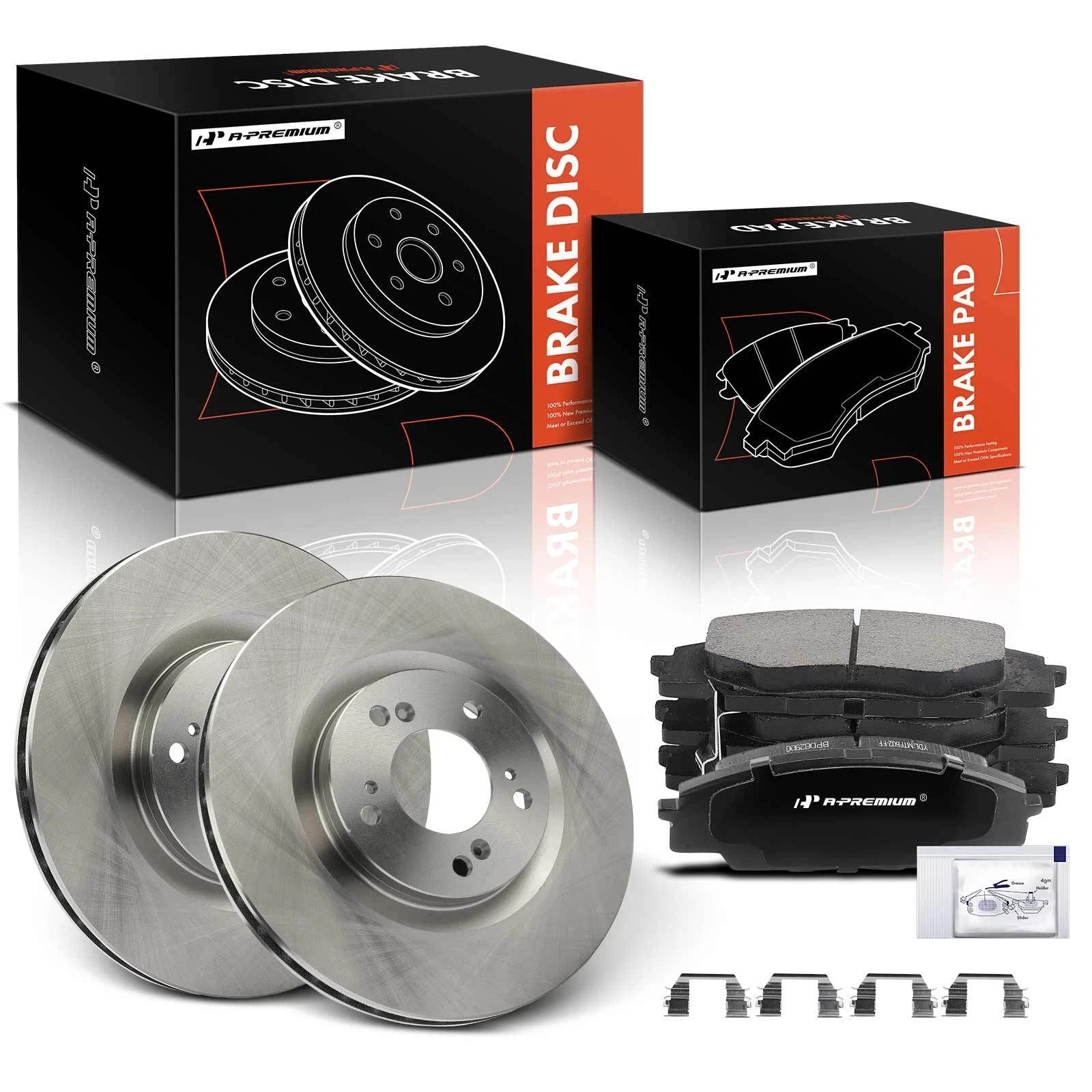 Front Disc Brake Rotors & Ceramic Pads for Honda S2000 (2000–2009)