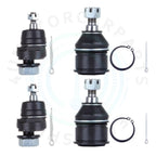 Set of 4 Front Upper Lower Ball Joints for Honda Accord (1990–1993)
