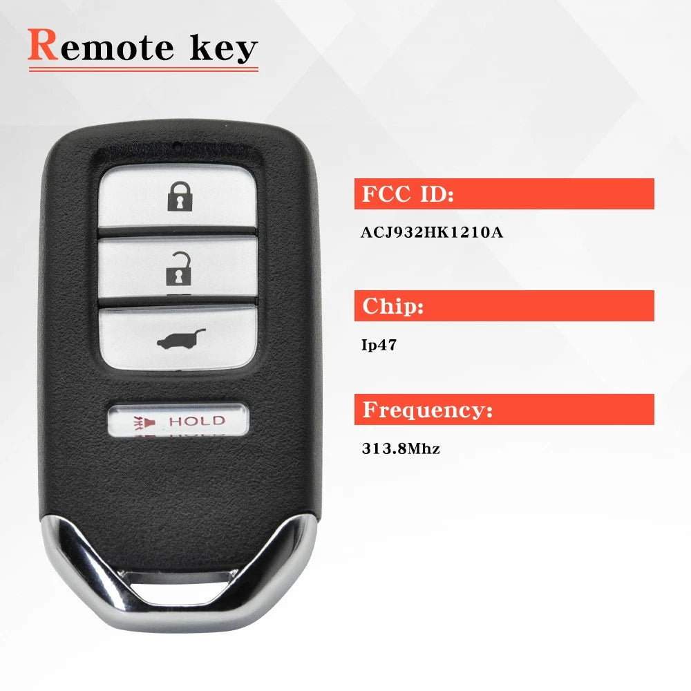 2 Smart Keyless Entry Remote Key Fob for Honda CRV (2014–2016) ACJ932HK1210A