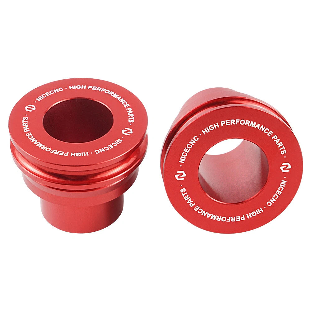 Set of 4 Wheel Axle Spacers for Beta RR 125 200 250 300 2T (2013–2024) Red