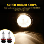 2X Fog Light Assembly Kit for Nissan Altima Maxima Rogue Sentra