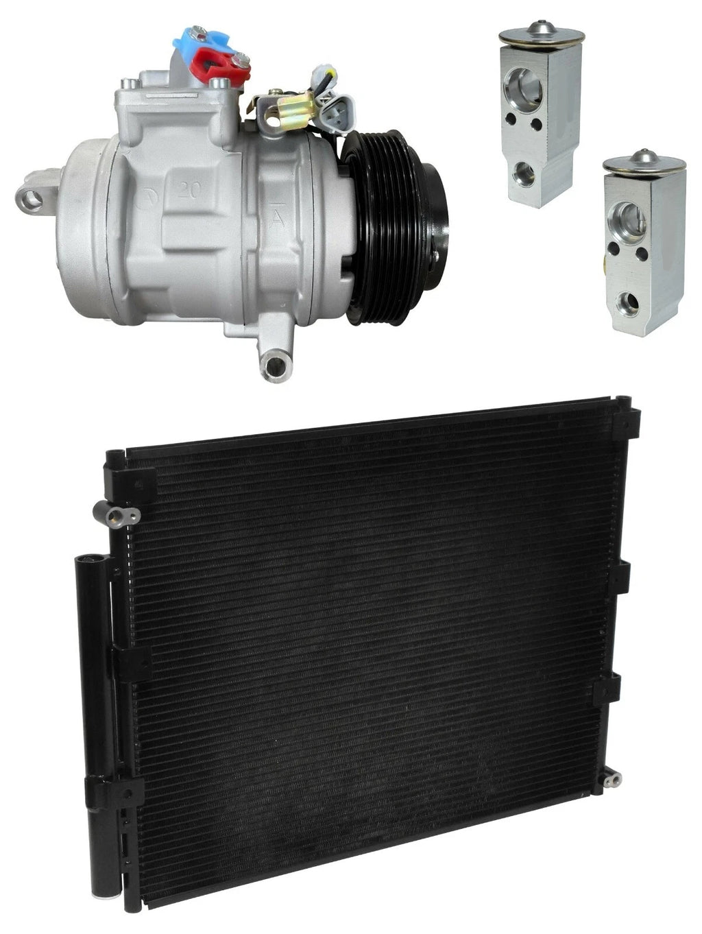 AC Compressor Kit With Condenser for Toyota Land Cruiser 4.7L (2004–2009)