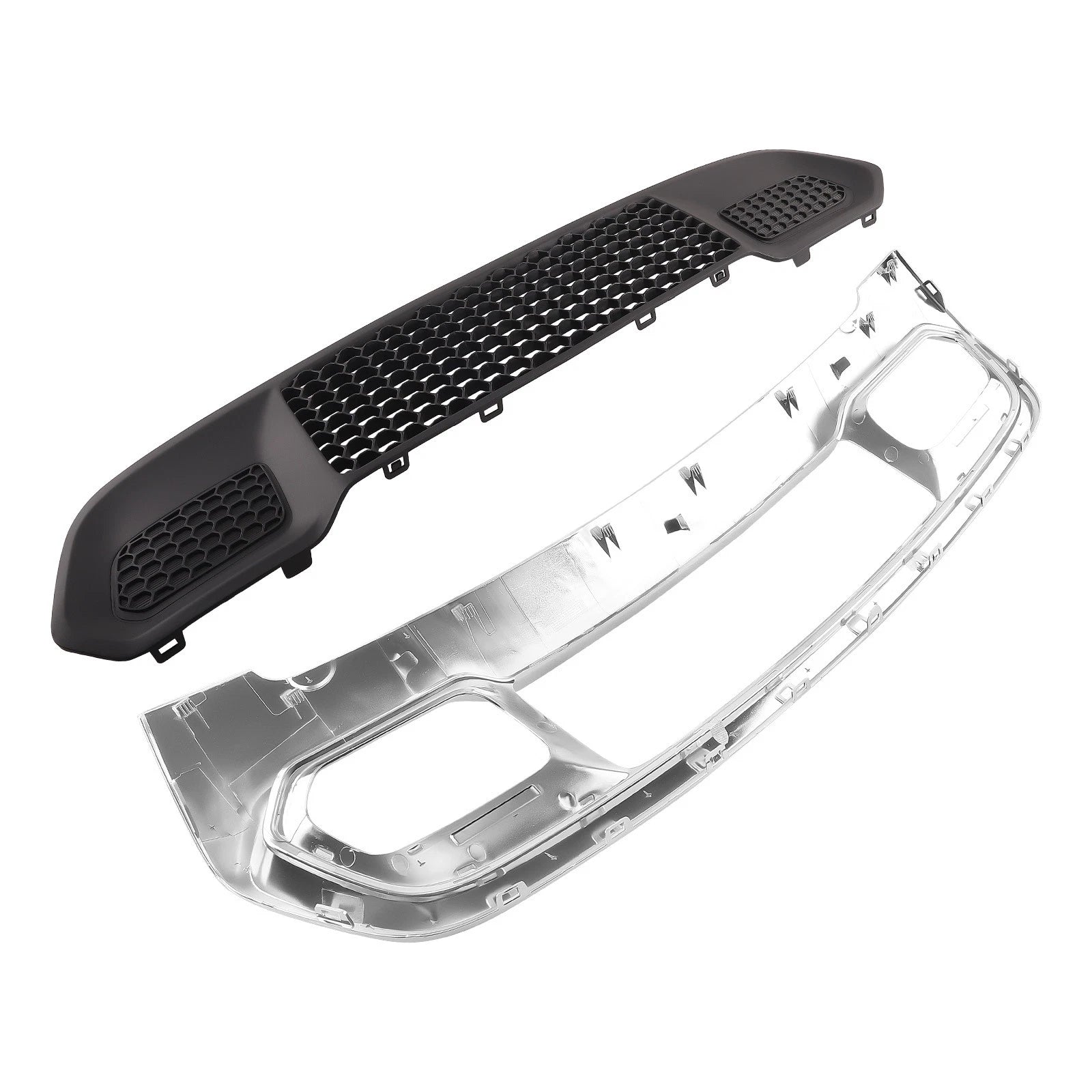 Chrome Bumper Grill Bezel & Grille Kit for Jeep Grand Cherokee (2017–2022)