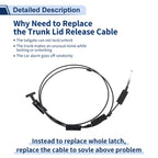 Trunk Lid Release Cable for Honda Accord (2018–2022) No.74880TVEH01
