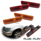 Set of 2 Side Marker Lights for Lexus RX300 (1999–2003) Amber & Red