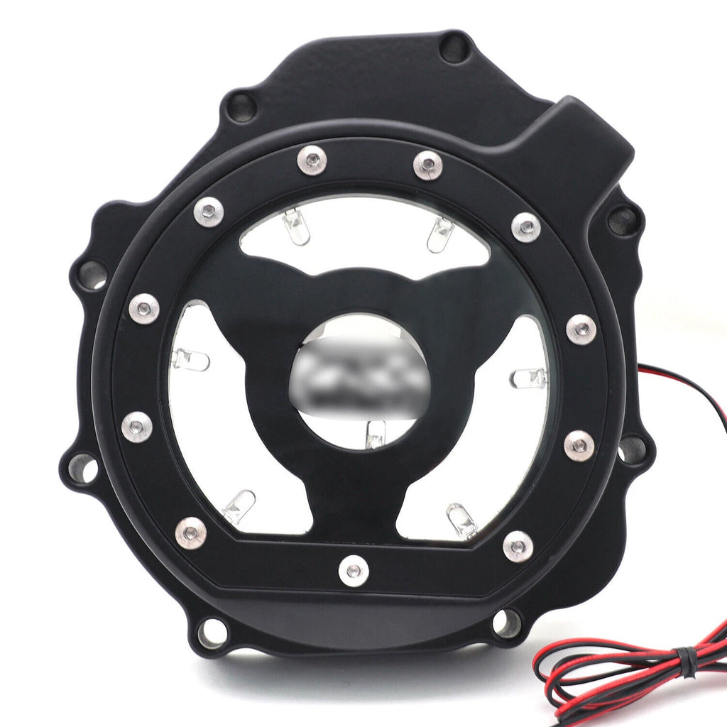 Left Engine Stator Cover w/ LED for Suzuki GSXR1000 (2005–2008)