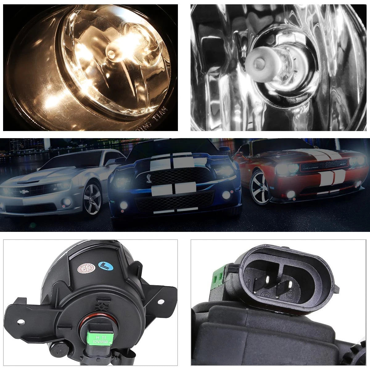 Bumper Fog Lights with Switch & Bulb for Nissan Altima (2007–2009)