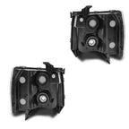 Clear Corner Headlights for Chevy Silverado 1500 2500 3500 (2007–2013)