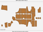 EVA Foam Teak Deck Flooring for Fibrafort 215 Focker (2006)