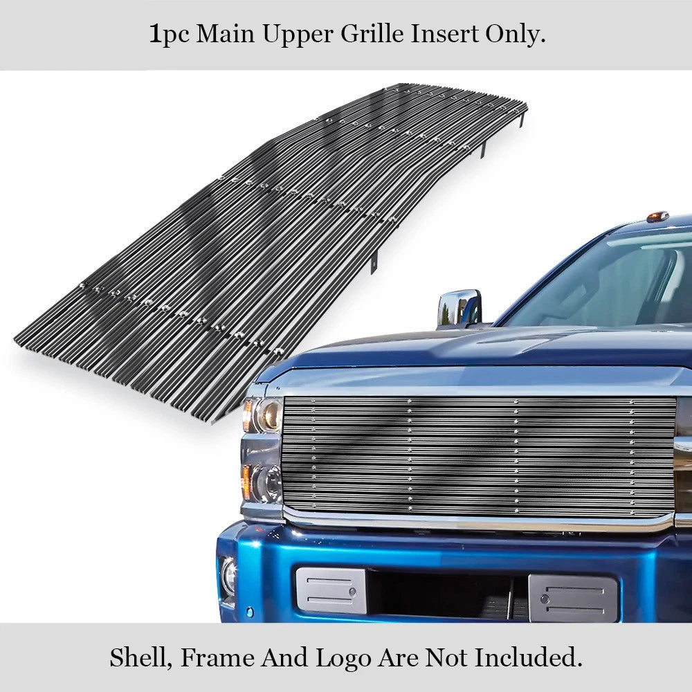 Chrome Wide Rivet Billet Grille for Chevy Silverado 2500/3500 (2015-2019)