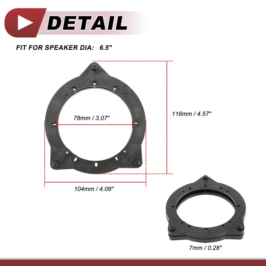 Speaker Spacer Ring Adaptor 6.5" Front Doors for BMW 230i (2017-2021)