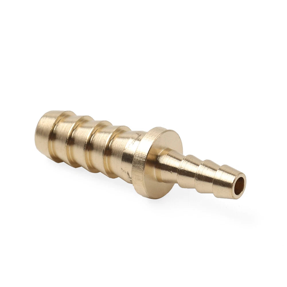 Hose Barb Fitting 1/4x1/8inch Brass Splicer for Water Fuel Air