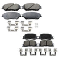Set of 4 Akebono ProACT Ultra Ceramic Brake Pads for Lexus ES300 ES330 (2002–2006)