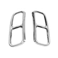 Silver Rear Exhaust Muffler Tail Pipe Covers for Audi Q7 (2016-2019)