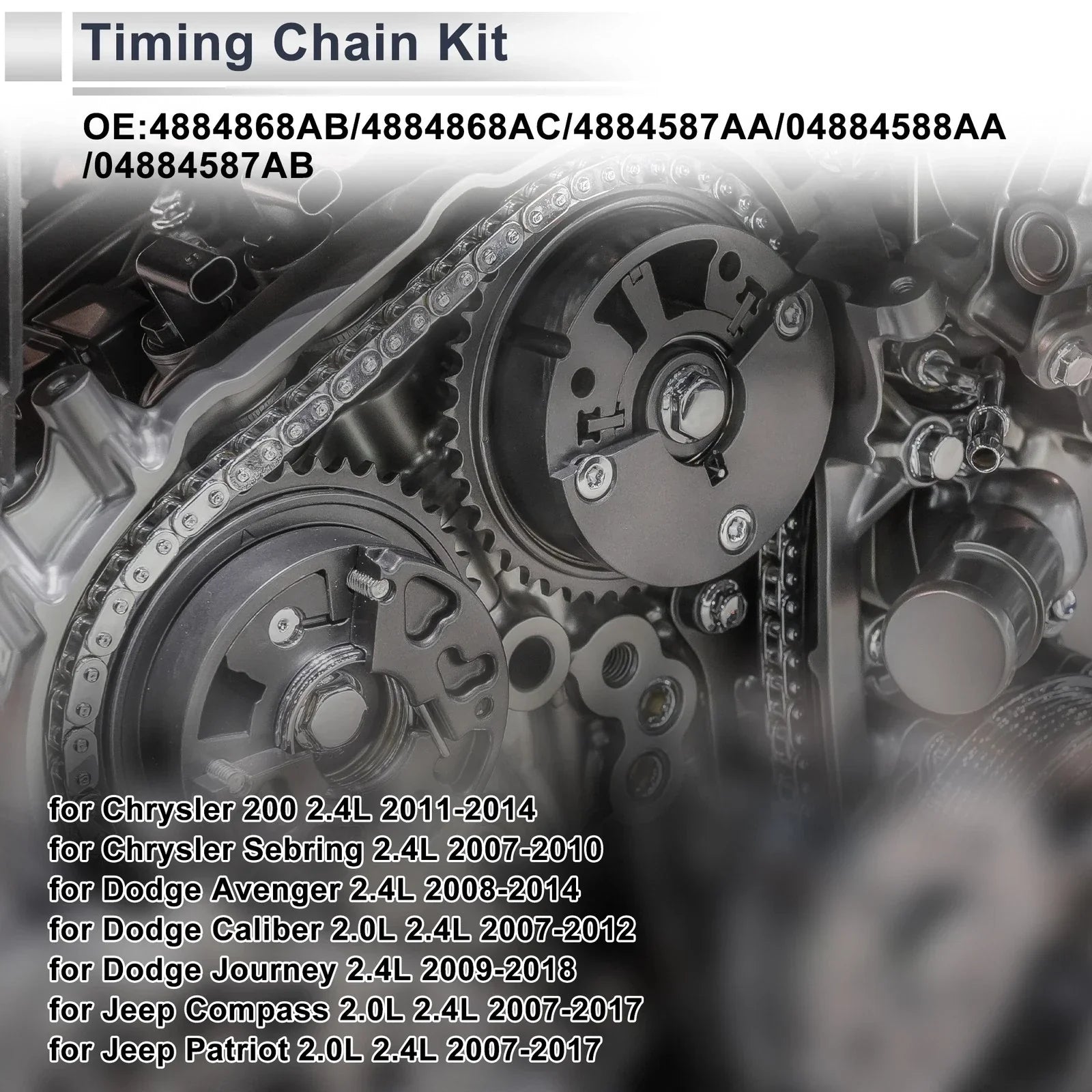 Timing Chain Kit for Dodge Avenger, Journey, Jeep Compass (2008-2019)