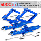Set of 4 Stabilizer Leveling Scissor Jacks for RV Camper (24", 2.5 Ton)