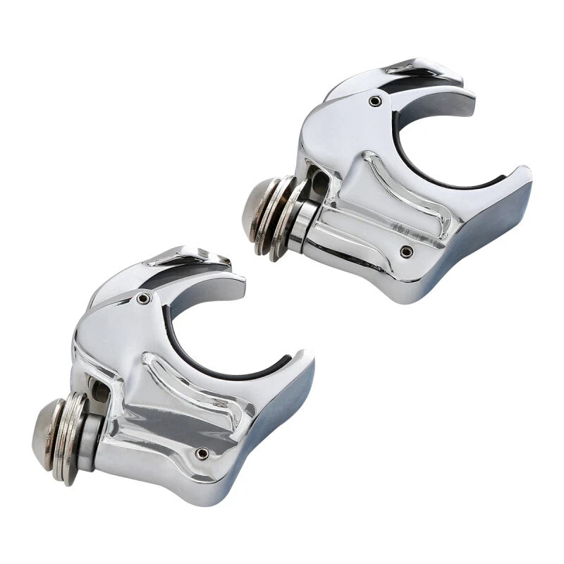 4X 39mm Front Fork Windscreen Clamps for Harley Sportster Dyna